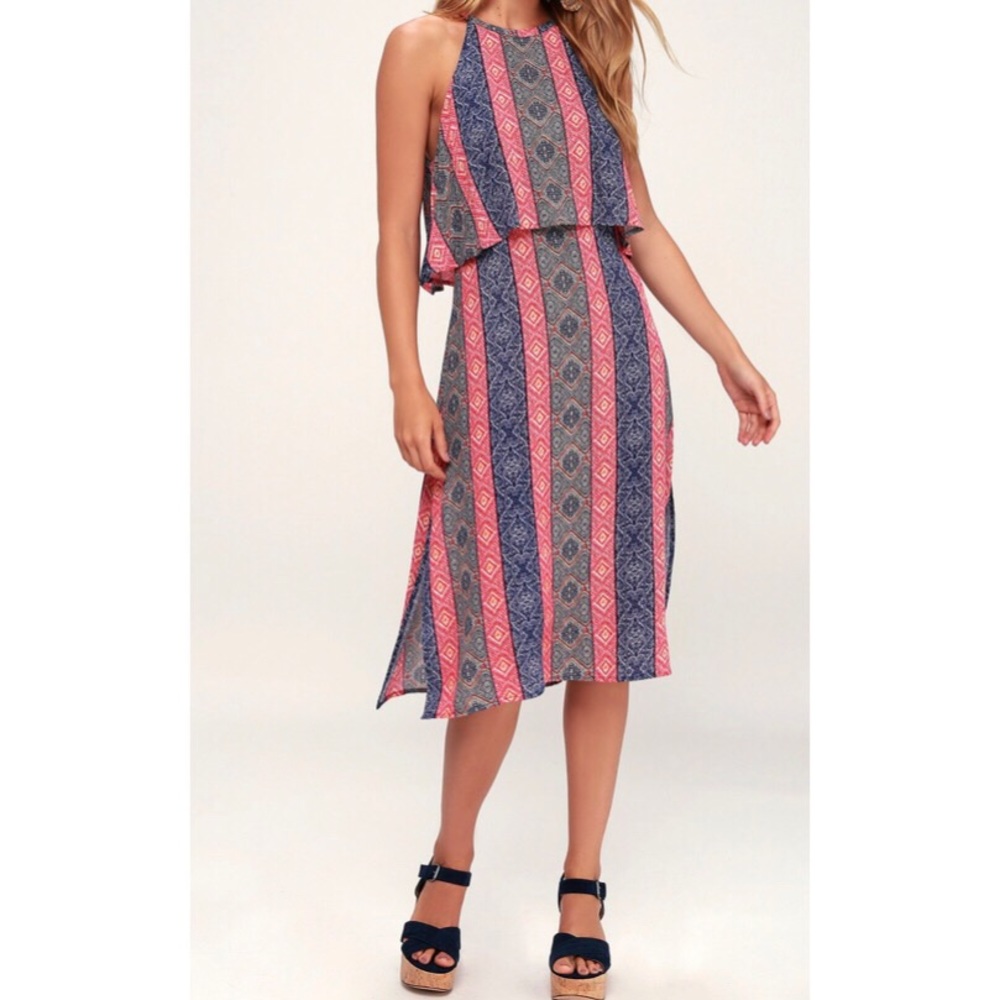 Lulus Boho Midi Dress